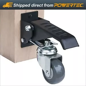 POWERTEC 400LB Capacity Workbench Caster Kit w/TPR Wheels, 4pcs (17000) - Picture 1 of 9