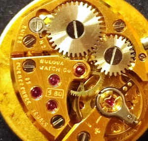 Zifferblatt Uhrwerk Bulova Dior - Funktioniert für Ersatzteile - Bild 1 von 5