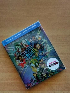 Suicide Squad 3D and 2D Blu Ray Steelbook (HMV Exclusive UK) OOP - Picture 1 of 7