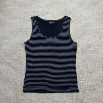 Lynn Ritchie Shirt Womens Small Striped Round Neck Liked 100% Silk Pullover Tee - Image 1 of 4