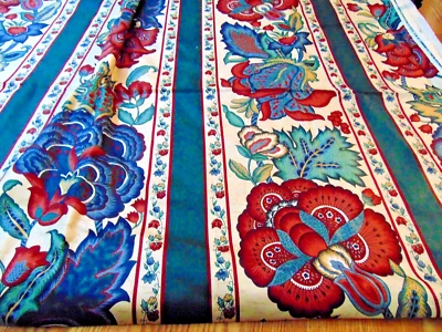 Waverly Henry Ford Greenfield Vlg Jacobean Upholstery Remnant Fabric  1.75 y New - Image 1 of 3