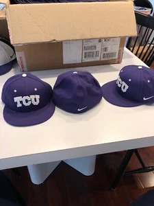 Team Issued Texas Christian TCU Horned Frogs Baseball Hat New Size 7 1/2 - Picture 1 of 6