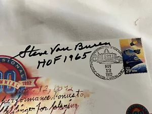 Steve Ban Buren Autographed 1992 NFL Centennial Cache Env Philadelphia Eagles - Picture 1 of 2