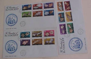 ST. VINCENT  GRENADINES FDC 1974 SET OF 18 DIFF. FACE VALUE OVER $10 - Picture 1 of 1