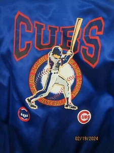 vintage cubs windbreaker jacket youth XL/18 by bases loaded - Picture 1 of 8