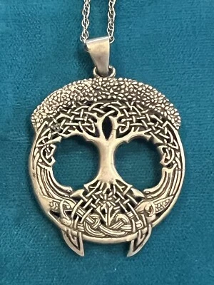 Courtney Davis for Peter Stone Celtic Tree of Life Sterling Pendant Necklace - Image 1 of 4