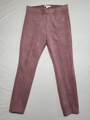 Pantalones Stevie antiguos azul marino imitación gamuza para mujer grandes ajustados tiro alto Foto 1 de 4