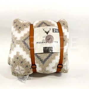 Artemis Full Sherpa Decke mit Kissen Überwurf Set 3-teilig Geschenk Neu - Bild 1 von 5