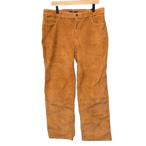 Hollister HIGH-RISE DAD PANTS Corduroy Pants Orange Size 15 Regular - Picture 1 of 10