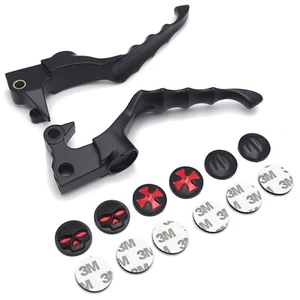 Palanca de mano embrague freno piezas moto para Street Glides Road Kings negra - Imagen 1 de 6