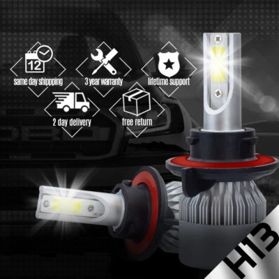 XENTEC LED Headlight Conversion kit H13 9008 6000K for Nissan NV1500 2012-2016 - Image 1 of 4