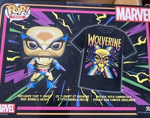Funko Pops - Marvel Wolverine Special Edition Bobble-Head Figurine & Tee - Picture 1 of 2