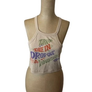 ¡NUEVO CON ETIQUETAS! Camiseta sin mangas Urban Outfitters Woodstock talla grande - Imagen 1 de 3