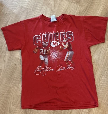 Camiseta De Colección NFL Kansas City Chiefs Trent Verde #31 Priest Holmes Gráfica M Foto 1 de 4