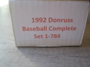 1992 DONRUSS MLB BASEBALL COMPLETE SET 784 CARDS #1-784 GRIFFEY JR, BONDS, RYAN - Picture 1 of 3