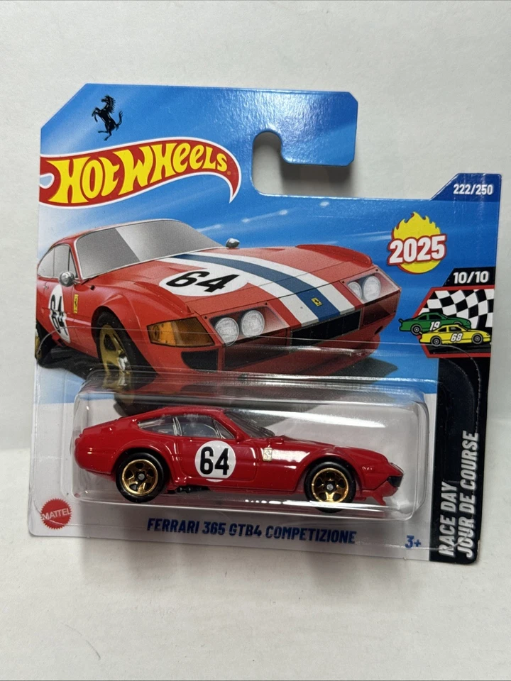 Hotwheels 1/64 🇨🇵 Ferrari 365 GTB4 Competizione mainline 2025 #10/10 - Photo 1/4