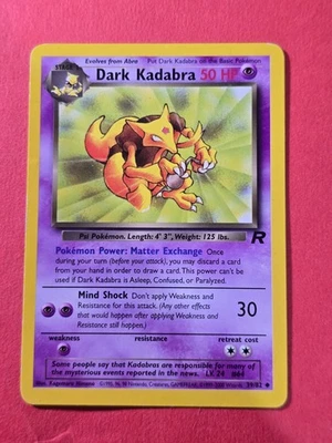 2000 Pokemon Team Rocket Unlimited #39 Dark Kadabra, UC, NF/H, cds1 - Image 1 of 3