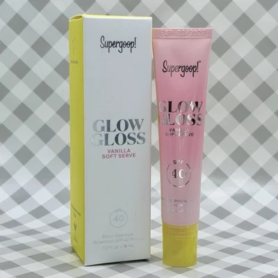 Supergoop Glow Gloss Vanilla Soft Serve 0.5oz 15mL New Launch ••NEW IN BOX••🎁 - Image 1 of 4