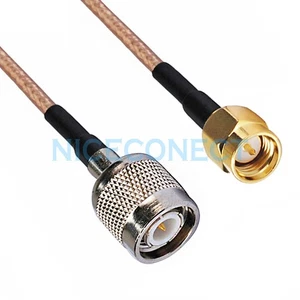SMA macho a TNC macho enchufe recto RF coleta RG316 cable coaxial antena de radio - Imagen 1 de 3