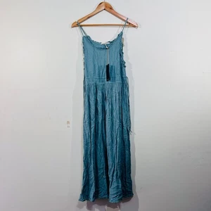Scotch & Soda Maxi Dress Blue Ruffle Detail Medium Casual Summer MN1 - Bild 1 von 21