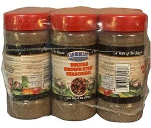 Caribbean Rhythms Reggae marrone stufato condimento 6 confezioni 8 oz senza glutine e MSG USA - Foto 1 di 6