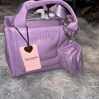 Juicy Couture Juicy Academy Mini Crossbody Bag Lavender NWT $89 - Image 1 of 4