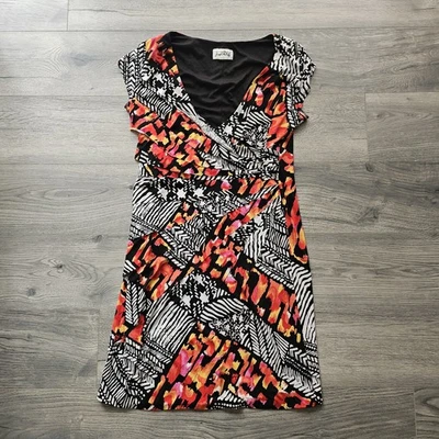 Vestido lápiz midi Joseph Ribkoff para mujer talla UK 18 estampado Safary cuello en V  Foto 1 de 4