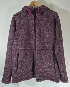 Rab Amy Hoodie Womens Size UK 16 Red Fleece Full Zip Long Sleeve - Picture 1 of 8