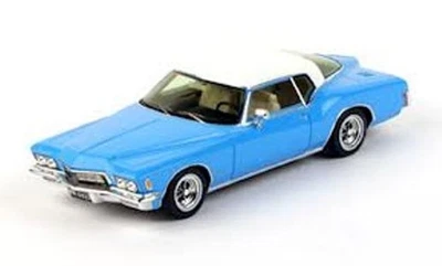 1:43 Truescale Buick Riviera 1971 Light Blue W/White Roof Tsm114333  Model - Image 1 of 2