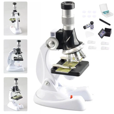 Microscope for Kids Science Lab Kit 100x 600x 1200x Magnification Kids Toys UK - Image 1 of 4