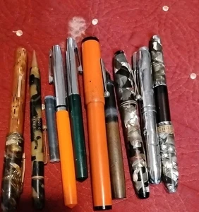 Vintage BIG LOT OF ART DECO 30S FOUNTAIN PENS DOCTOR LIGHT ETC  B15 - Picture 1 of 1