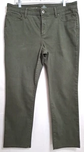 Member's Mark Damenjeans gerades Bein Größe 14S olivgrün Denim Freizeithose - Bild 1 von 6