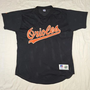 Vintage Baltimore Orioles Blank Russell Jersey Black Pull Over Cursive Logo Men 48  - Bild 1 von 6