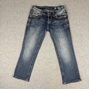 Miss Me Signature Capri mit Bündchen Größe 26 Pattentaschen dicke Nähte - Bild 1 von 8