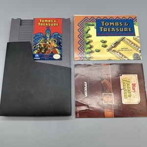Tombs & Treasure (Nintendo NES) Cart Sleeve Anleitung Karte - Bild 1 von 8