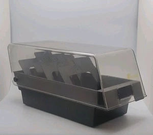 VTG Fellowes 3.5" Floppy Disc Storage Caddy Econo/Stor 50 4 Dividers + Labels - Picture 1 of 6