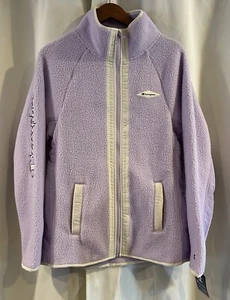 Champion Womens Fleece Jacket Lilac Sherpa Plush Size Medium - Picture 1 of 8