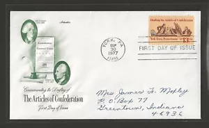 1977 US 13c Drafting The Articles Of Confederation FDC Artmaster Scott #1726 - Picture 1 of 2