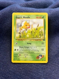 2000 Pokémon Koga's Weedle Gym Challenge Set Unlimited 82/132 WOTC - Bild 1 von 2