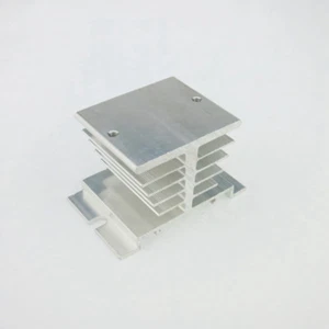 Disipador de calor de aluminio 10-25A disipación 35 mm carril DIN para relé de estado sólido SSR - Imagen 1 de 4