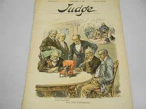 Judge Magazine - Feb. 27, 1892 Political Satire - Great Graphics - 8G - Picture 1 of 9