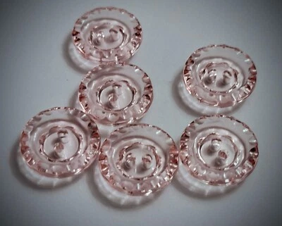 1/2" 2-Hole Rose 'Crystal' Craft/Clothing Buttons - Image 1 of 4