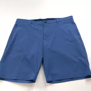 Tommy Bahama Chip Shot 40 (Passform 40 Zoll) flache Vorderseite Chino 10" Shorts blau NEUWERTIG - Bild 1 von 12