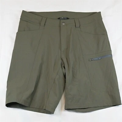 North Face 34 x 10" Olive Green Flex Outdoor Tech Shorts - Image 1 of 3