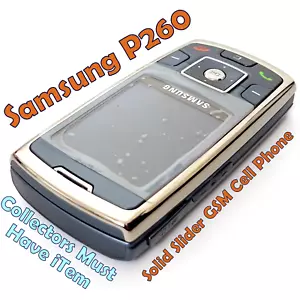 Samsung SGH P260 GSM Unlocked Camera, Bluetooth, Durable Solid Slider CellPhone. - Picture 1 of 12