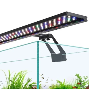 hygger Clip On Full Spectrum Aquarium LED Light, 18W Day-Night Dual Timer Sun... - Picture 1 of 6