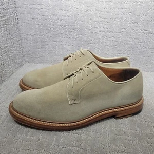 Grant Stone Herren Größe US 8,5 Beige Wildleder Runde Spitze Derby Elegant Schuhe - Bild 1 von 12