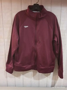SPEEDO TRACK JACKET PLUM WINE - Picture 1 of 6