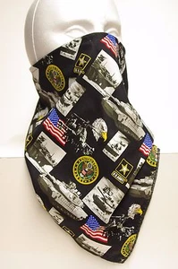 Windproof Fleece Army lined bandana motorcycle hunting face mask - Picture 1 of 1