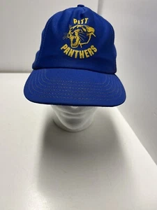 Vintage Pitt University of Pittsburgh Panthers Cap Hat Snpabck Adult - Picture 1 of 8